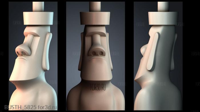 BUSTH_5825 stl model for CNC