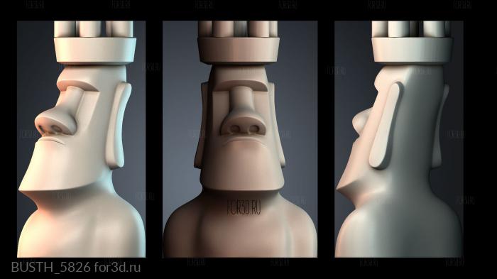 BUSTH_5826 stl model for CNC