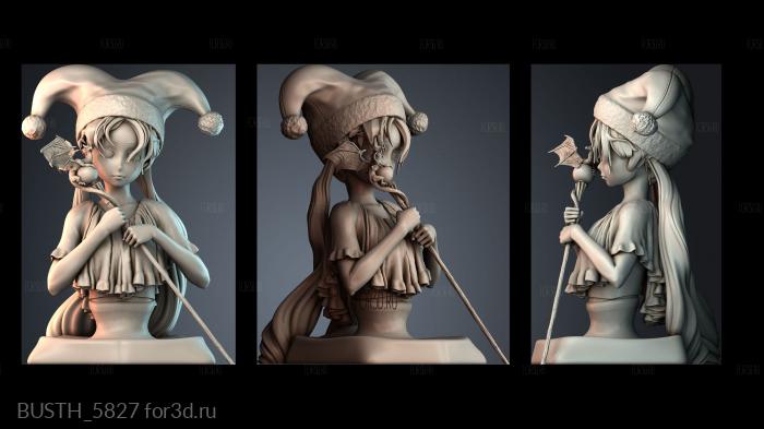 BUSTH_5827 stl model for CNC