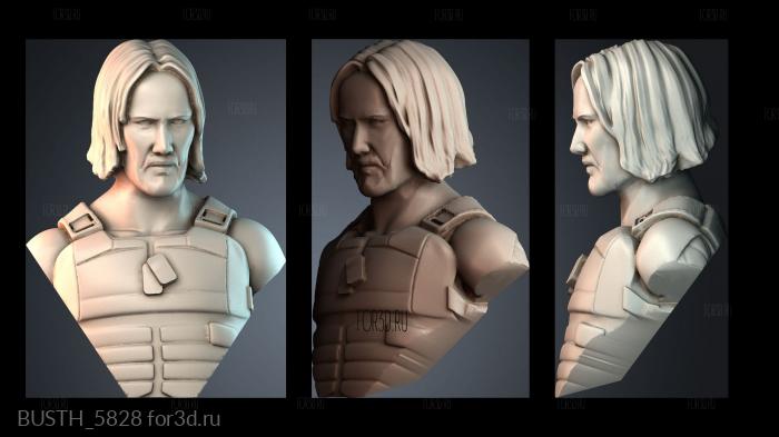 BUSTH_5828 stl model for CNC