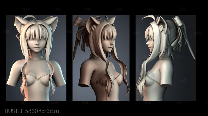 BUSTH_5830 stl model for CNC