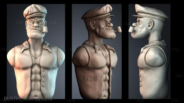 BUSTH_5833 stl model for CNC