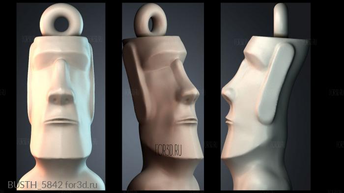 BUSTH_5842 stl model for CNC