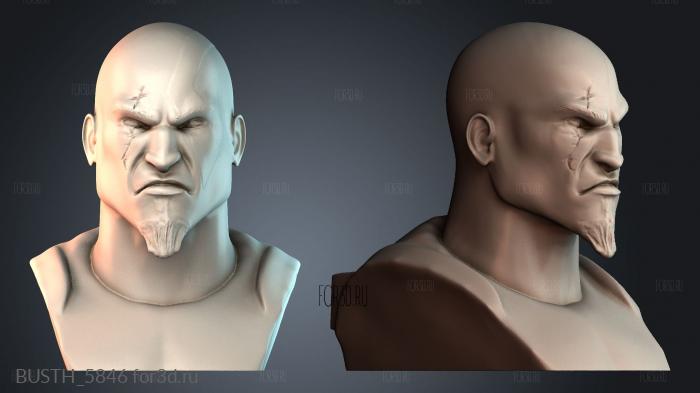 BUSTH_5846 stl model for CNC