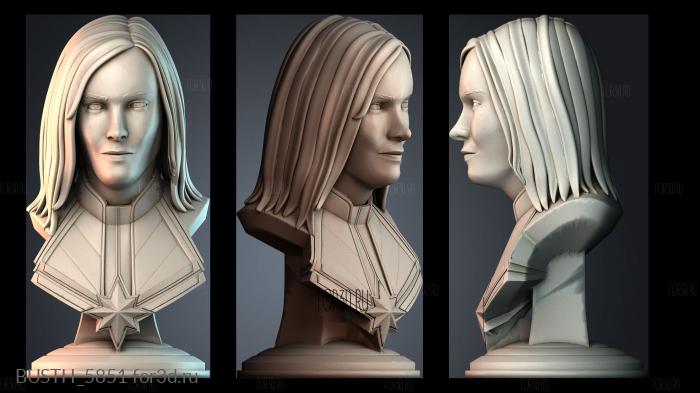 BUSTH_5851 stl model for CNC