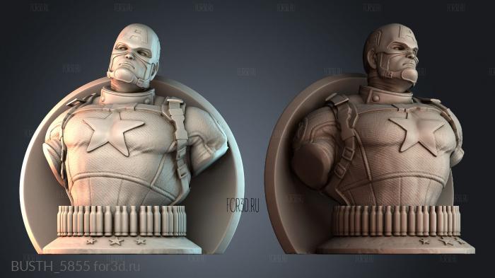 BUSTH_5855 stl model for CNC