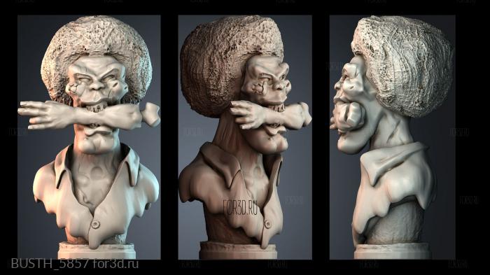 BUSTH_5857 stl model for CNC