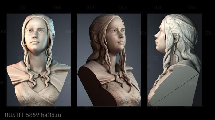 BUSTH_5859 stl model for CNC