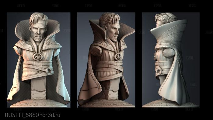 BUSTH_5860 stl model for CNC