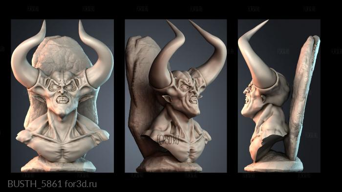 BUSTH_5861 stl model for CNC