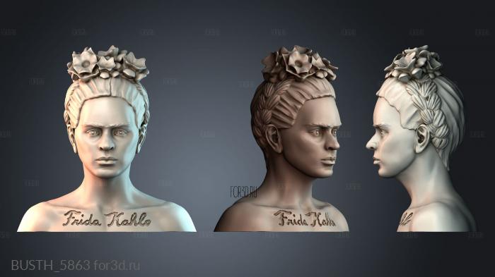 BUSTH_5863 stl model for CNC