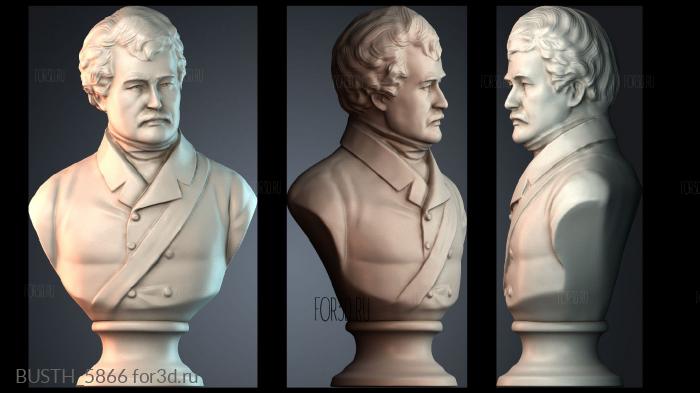 BUSTH_5866 stl model for CNC