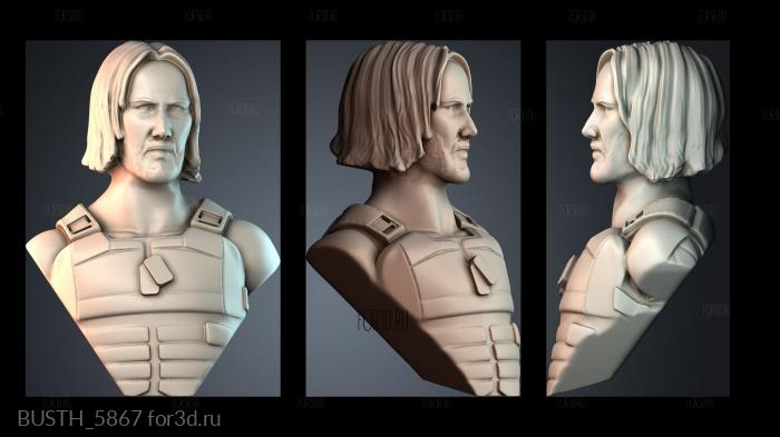 BUSTH_5867 stl model for CNC