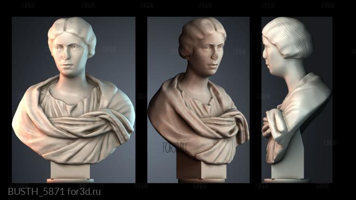 BUSTH_5871 stl model for CNC