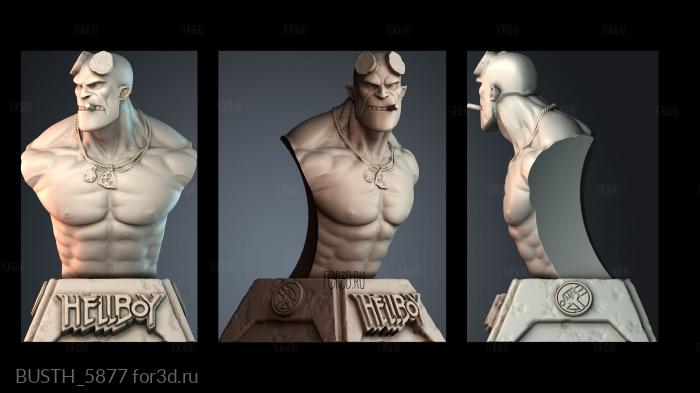 BUSTH_5877 stl model for CNC