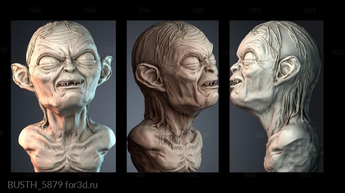 BUSTH_5879 stl model for CNC