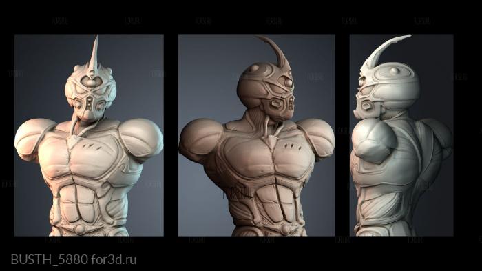 BUSTH_5880 stl model for CNC