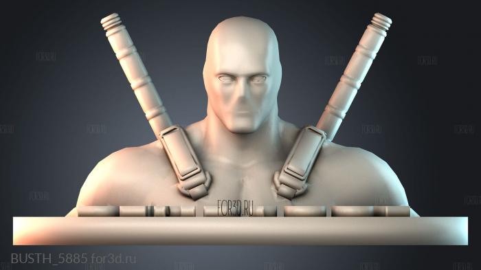 BUSTH_5885 stl model for CNC