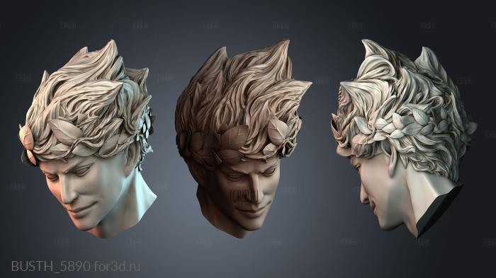 BUSTH_5890 stl model for CNC