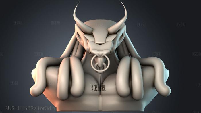 BUSTH_5897 stl model for CNC