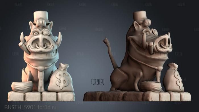 BUSTH_5901 stl model for CNC