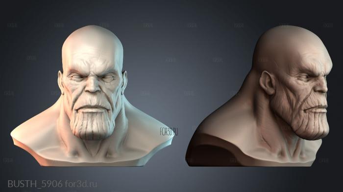 BUSTH_5906 stl model for CNC