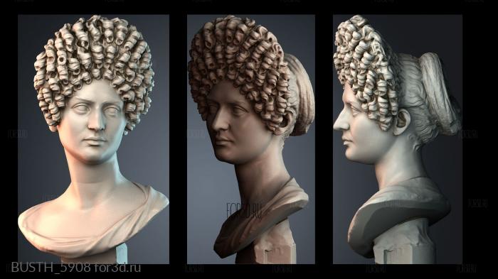 BUSTH_5908 stl model for CNC