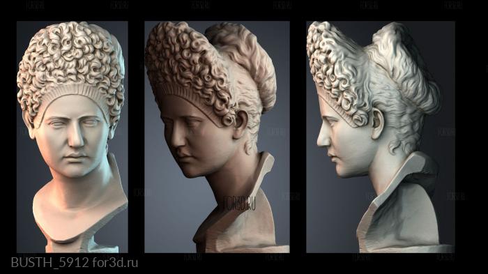 BUSTH_5912 stl model for CNC