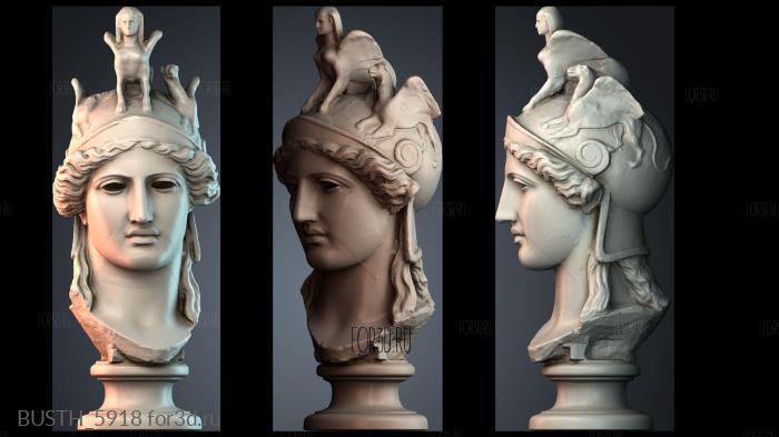 BUSTH_5918 stl model for CNC