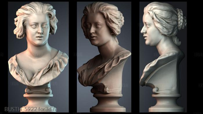 BUSTH_5922 stl model for CNC