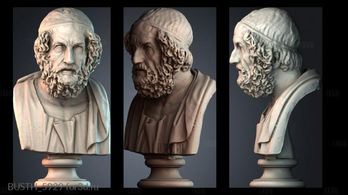 BUSTH_5929 stl model for CNC