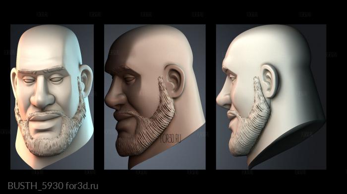 BUSTH_5930 stl model for CNC