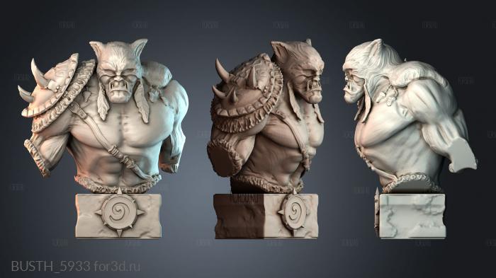 BUSTH_5933 stl model for CNC