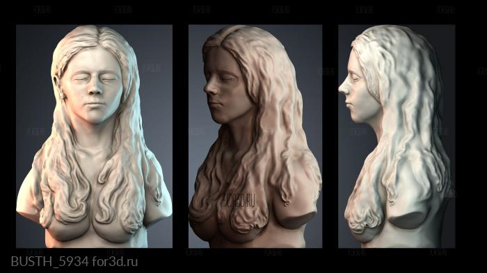 BUSTH_5934 stl model for CNC