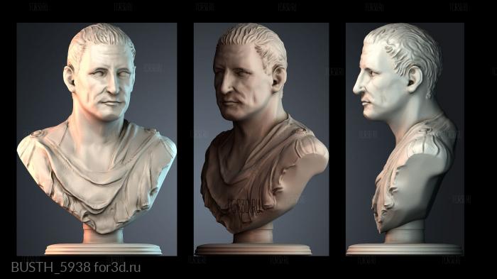 BUSTH_5938 stl model for CNC