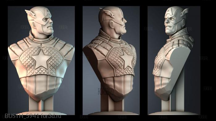 BUSTH_5941 stl model for CNC