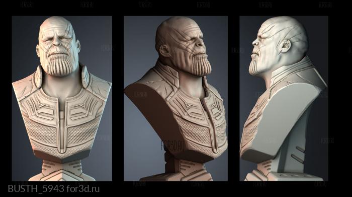 BUSTH_5943 stl model for CNC