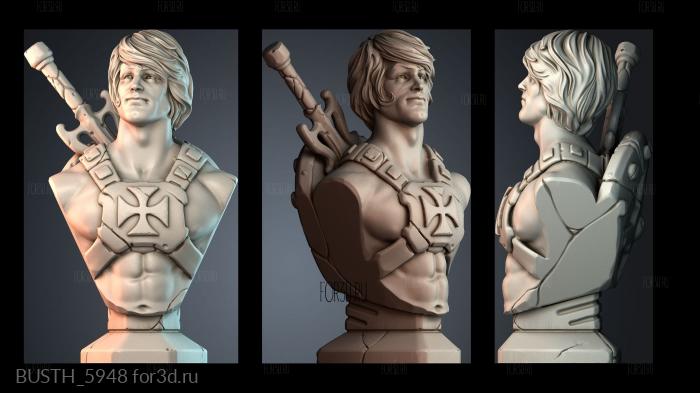 BUSTH_5948 stl model for CNC