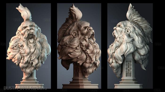 BUSTH_5955 stl model for CNC