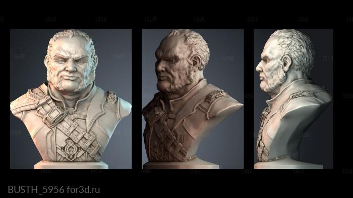 BUSTH_5956 stl model for CNC