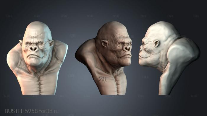 BUSTH_5958 stl model for CNC