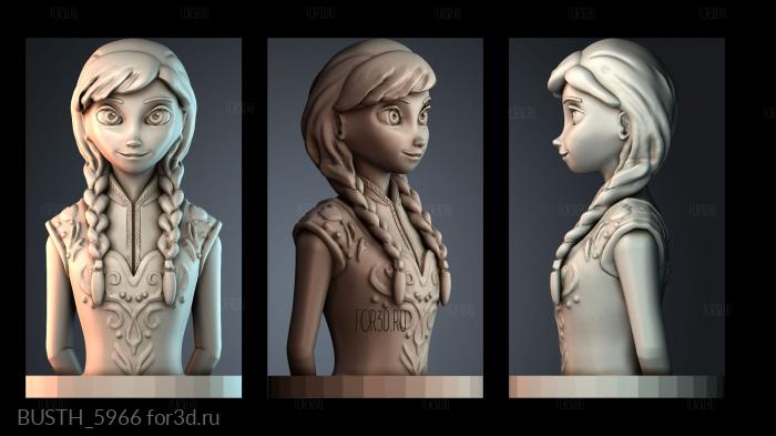 BUSTH_5966 stl model for CNC