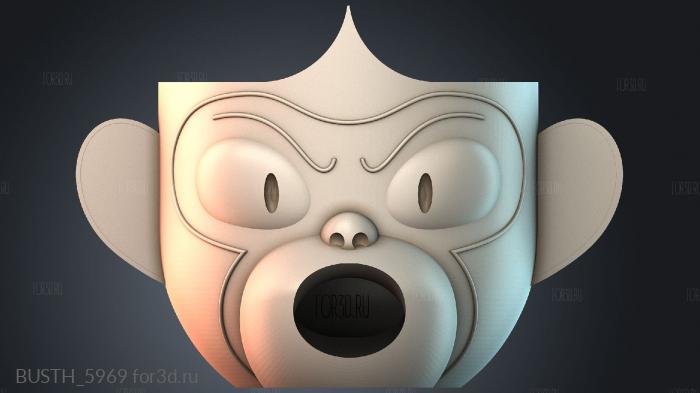 BUSTH_5969 stl model for CNC