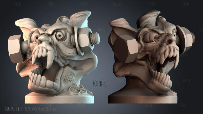 BUSTH_5974 stl model for CNC