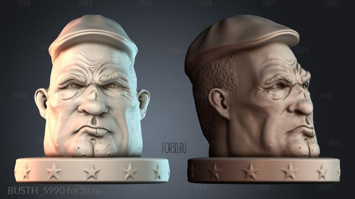 BUSTH_5990 stl model for CNC