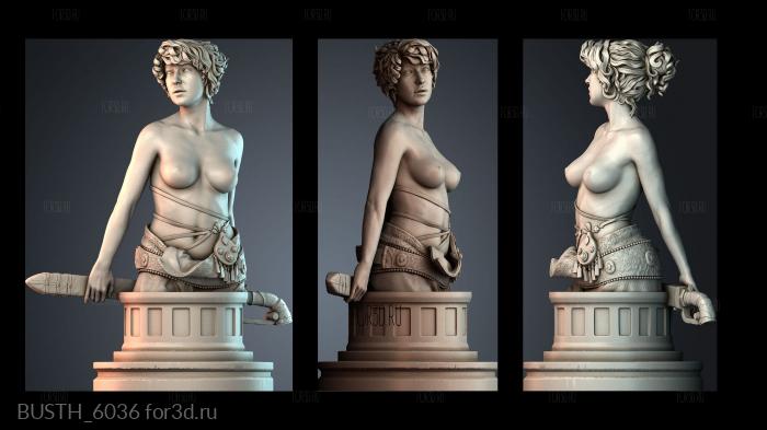 BUSTH_6036 stl model for CNC