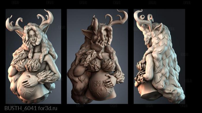 BUSTH_6041 stl model for CNC