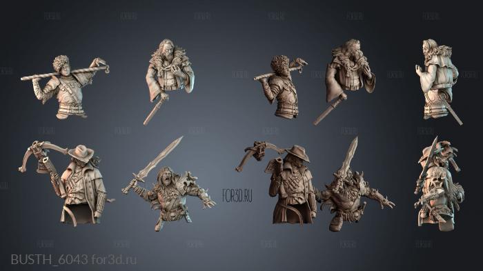 BUSTH_6043 stl model for CNC