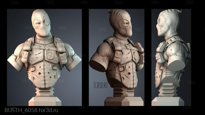 BUSTH_6058 stl model for CNC