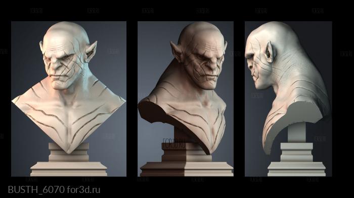 BUSTH_6070 stl model for CNC